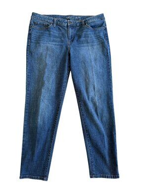 INC Macys Medium Wash Boyfriend Jeans Size US 16